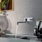 Hansgrohe AX Uno 2  egykaros fali konyhai csaptelep színkészlet falsík alatti szereléshez, króm 38815000