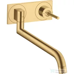   Hansgrohe AXOR Uno 2 fali mosogató csaptelep alaptest nélkül, szálcsiszolt arany hatású 38815250