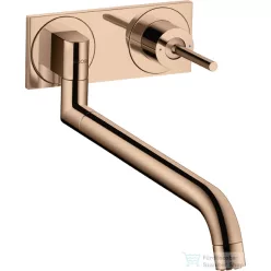   Hansgrohe AXOR Uno 2 fali mosogató csaptelep alaptest nélkül, polírozott vörös arany hatású 38815300