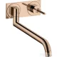 Hansgrohe AXOR Uno 2 fali mosogató csaptelep alaptest nélkül, polírozott vörös arany hatású 38815300