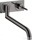 Hansgrohe AXOR Uno 2 fali mosogató csaptelep alaptest nélkül, polírozott fekete króm 38815330
