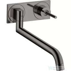   Hansgrohe AXOR Uno 2 fali mosogató csaptelep alaptest nélkül, polírozott fekete króm 38815330