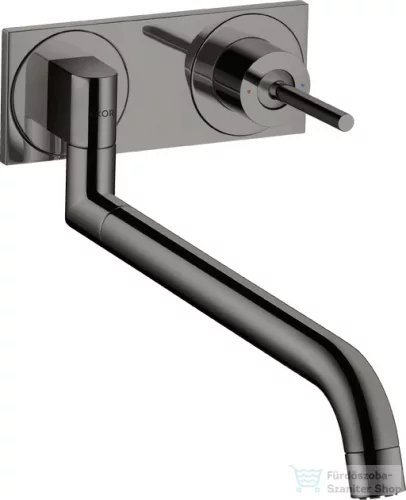 Hansgrohe AXOR Uno 2 fali mosogató csaptelep alaptest nélkül, polírozott fekete króm 38815330
