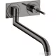 Hansgrohe AXOR Uno 2 fali mosogató csaptelep alaptest nélkül, polírozott fekete króm 38815330