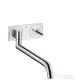 Hansgrohe AX Uno 2  egykaros fali konyhai csaptelep színkészlet falsík alatti szereléshez, rozsdamentes acél hatású 38815800
