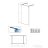 Radaway Modo X Black I Frame 130 zuhanyfal (388334-54-58)