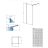 Radaway Modo New II 70 zuhanyfal (389074-01-01)