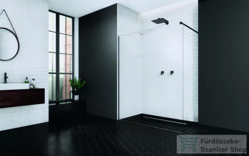 Radaway Modo New Black II 70 zuhanyfal, fekete (389074-54-01)