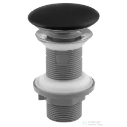   Sapho ISVEA klik-klak mosdólefolyó, 5/4“, 20-70mm, matt fekete kerámia fedéllel (38TP0163I)