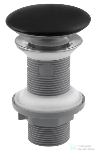 Sapho ISVEA klik-klak mosdólefolyó, 5/4“, 20-70mm, matt fekete kerámia fedéllel (38TP0163I)