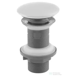   Sapho ISVEA klik-klak mosdólefolyó, 5/4“, 20-70mm, matt fehér kerámia fedéllel (38TP0166I)