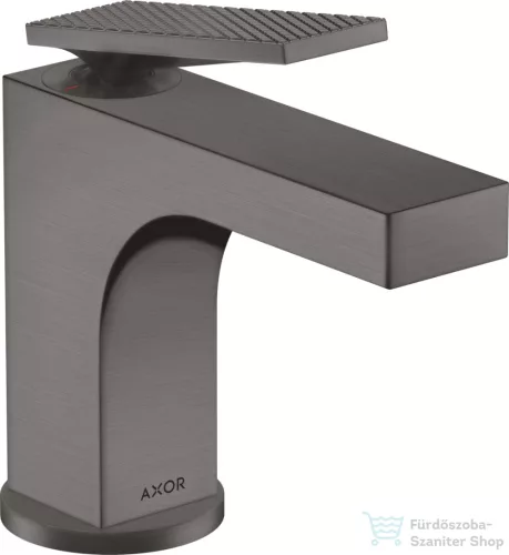 Hansgrohe AXOR CITTERIO 90 mosdó csaptelep automata leeresztővel,rombuszmetszéses fogantyúval,szálcsiszolt fekete króm 39001340