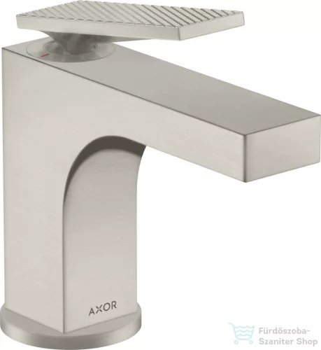 Hansgrohe AXOR CITTERIO 90 mosdó csaptelep automata leeresztővel,rombuszmetszéses fogantyúval,rozsdamentes acél hatású 39001800