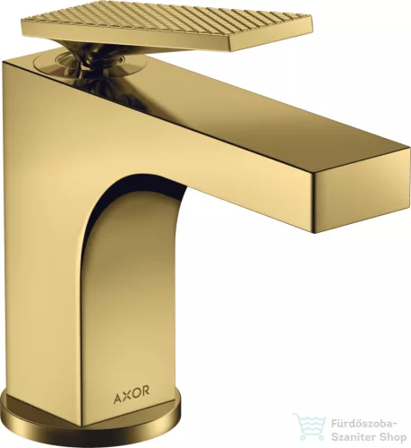 Hansgrohe AXOR CITTERIO 90 mosdó csaptelep automata leeresztővel,rombuszmetszéses fogantyúval,polírozott arany hatású 39001990