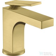   Hansgrohe AXOR CITTERIO 90 mosdó csaptelep automata leeresztővel,szálcsiszolt sárgaréz hatású 39022950