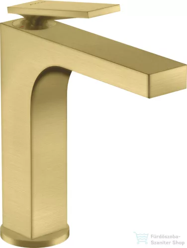 Hansgrohe AXOR CITTERIO 160 magasított mosdó csaptelep automata leeresztővel,szálcsiszolt sárgaréz hatású 39023950