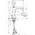 Hansgrohe AXOR CITTERIO mosdó csaptelep 180 mm, automata leeresztővel,rozsdamentes acél hatású 39031800