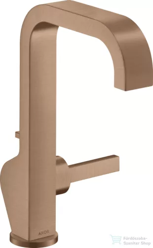 Hansgrohe AXOR CITTERIO magasított mosdó csaptelep automata leeresztővel,szálcsiszolt vörös arany hatású 39034310