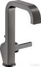 Hansgrohe AXOR CITTERIO magasított mosdó csaptelep automata leeresztővel,polírozott fekete króm 39034330