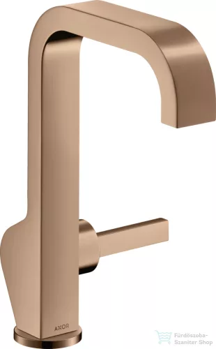 Hansgrohe AXOR CITTERIO magasított mosdó csaptelep leeresztő nélkül,polírozott vörös arany hatású 39037300