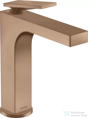 Hansgrohe AXOR CITTERIO 160 mosdó csaptelep rombuszmetszéses fogantyúval,automata leeresztővel,szálcsiszolt vörös arany hatású 39071310