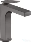 Hansgrohe AXOR CITTERIO 160 mosdócsaptelep rombuszmetszéses fogantyúval,automata leeresztővel,szálcsiszolt fekete króm 39071340