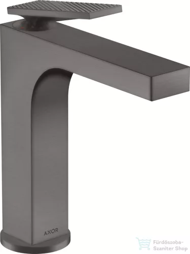 Hansgrohe AXOR CITTERIO 160 mosdócsaptelep rombuszmetszéses fogantyúval,automata leeresztővel,szálcsiszolt fekete króm 39071340