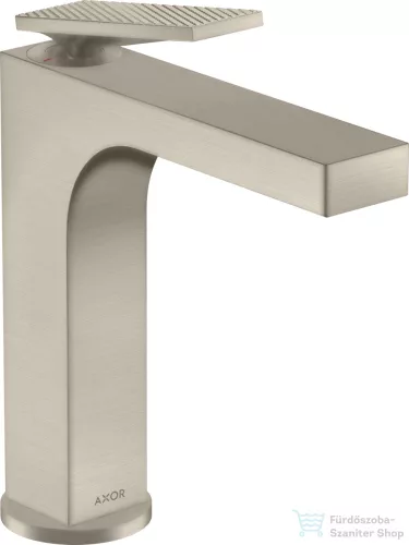Hansgrohe AXOR CITTERIO 160 mosdó csaptelep rombuszmetszéses fogantyúval,automata leeresztővel,szálcsiszolt nikkel 39071820