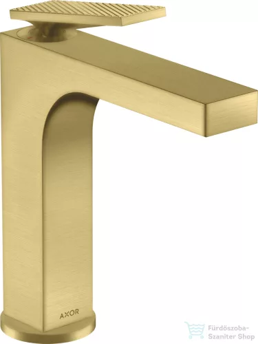 Hansgrohe AXOR CITTERIO 160 mosdó csaptelep rombuszmetszéses fogantyúval,automata leeresztővel,szálcsiszolt sárgaréz hatású 39071950