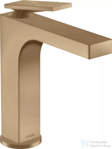 Hansgrohe AXOR CITTERIO 160 mosdó csaptelep nem zárható leeresztővel,rombuszmetszéses fogantyúval,szálcsiszolt bronz 39081140