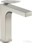 Hansgrohe AXOR CITTERIO 160 mosdó csaptelep nem zárható leeresztővel,rombuszmetszéses fogantyúval,rozsdamentes acél hatású 39081800