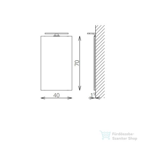 TBoss Floating Mirror Easy 40 tükör led világítással 39100