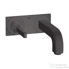 Hansgrohe AXOR Citterio falsík alatti mosdó csaptelep dekorlappal,szálcsiszolt fekete króm  39112340
