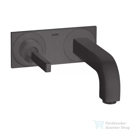 Hansgrohe AXOR Citterio falsík alatti mosdó csaptelep dekorlappal,szálcsiszolt fekete króm  39112340