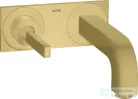 Hansgrohe AXOR Citterio falsík alatti mosdó csaptelep dekorlappal,szálcsiszolt sárgaréz hatású 39112950