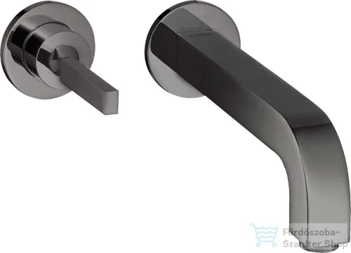 Hansgrohe AXOR Citterio falsík alatti mosdó csaptelep 16 cm-es kifolyóval,polírozott fekete króm 39113330