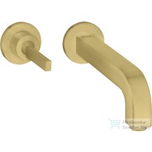   Hansgrohe AXOR Citterio falsík alatti mosdó csaptelep 16 cm-es kifolyóval,szálcsiszolt sárgaréz hatású 39113950