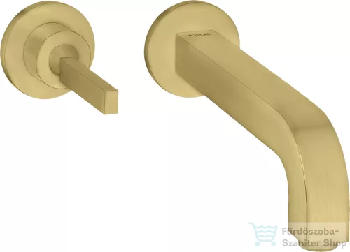 Hansgrohe AXOR Citterio falsík alatti mosdó csaptelep 16 cm-es kifolyóval,szálcsiszolt sárgaréz hatású 39113950