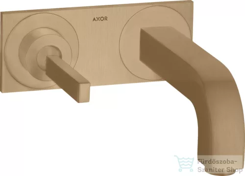 Hansgrohe AXOR Citterio falsík alatti mosdó csaptelep 22 cm-es kifolyóval,szálcsiszolt bronz 39115140