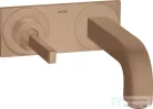 Hansgrohe AXOR Citterio falsík alatti mosdó csaptelep 22 cm-es kifolyóval,szálcsiszolt vörös arany hatású 39115310