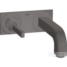   Hansgrohe AXOR Citterio falsík alatti mosdó csaptelep 22 cm-es kifolyóval,szálcsiszolt fekete króm 39115340