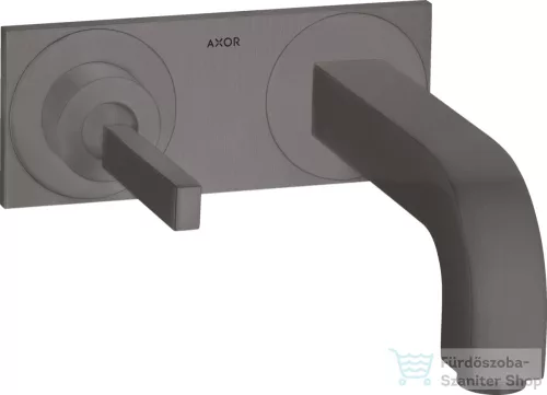 Hansgrohe AXOR Citterio falsík alatti mosdó csaptelep 22 cm-es kifolyóval,szálcsiszolt fekete króm 39115340