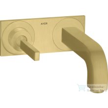   Hansgrohe AXOR Citterio falsík alatti mosdó csaptelep 22 cm-es kifolyóval,szálcsiszolt sárgaréz hatású 39115950
