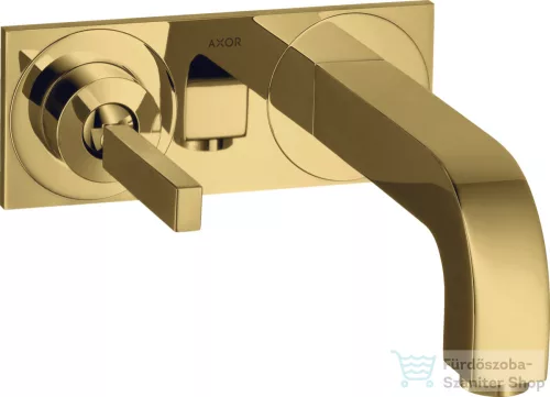 Hansgrohe AXOR Citterio falsík alatti mosdó csaptelep 22 cm-es kifolyóval,polírozott arany hatású 39115990