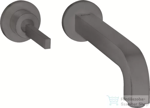 Hansgrohe AXOR Citterio falsík alatti mosdó csaptelep 22 cm-es kifolyóval,szálcsiszolt fekete króm 39116340