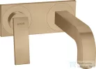 Hansgrohe AXOR CITTERIO falsík alatti mosdó csaptelep 22 cm-es kifolyóval,nem zárható leeresztővel,szálcsiszolt bronz 39119140