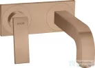 Hansgrohe AXOR CITTERIO falsík alatti mosdó csaptelep 22 cm-es kifolyóval,nem zárható leeresztővel,szálcsiszolt vörös arany hatású 39119310