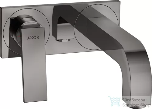 Hansgrohe AXOR CITTERIO falsík alatti mosdó csaptelep 22 cm-es kifolyóval,nem zárható leeresztővel,polírozott fekete króm 39119330