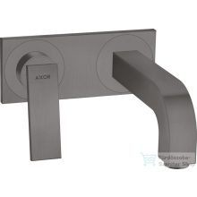   Hansgrohe AXOR CITTERIO falsík alatti mosdó csaptelep 22 cm-es kifolyóval,nem zárható leeresztővel,szálcsiszolt fekete króm 39119340