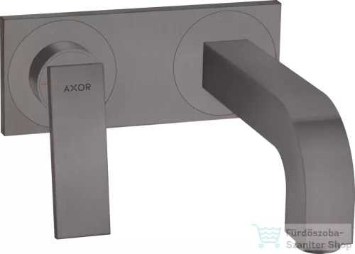 Hansgrohe AXOR CITTERIO falsík alatti mosdó csaptelep 22 cm-es kifolyóval,nem zárható leeresztővel,szálcsiszolt fekete króm 39119340